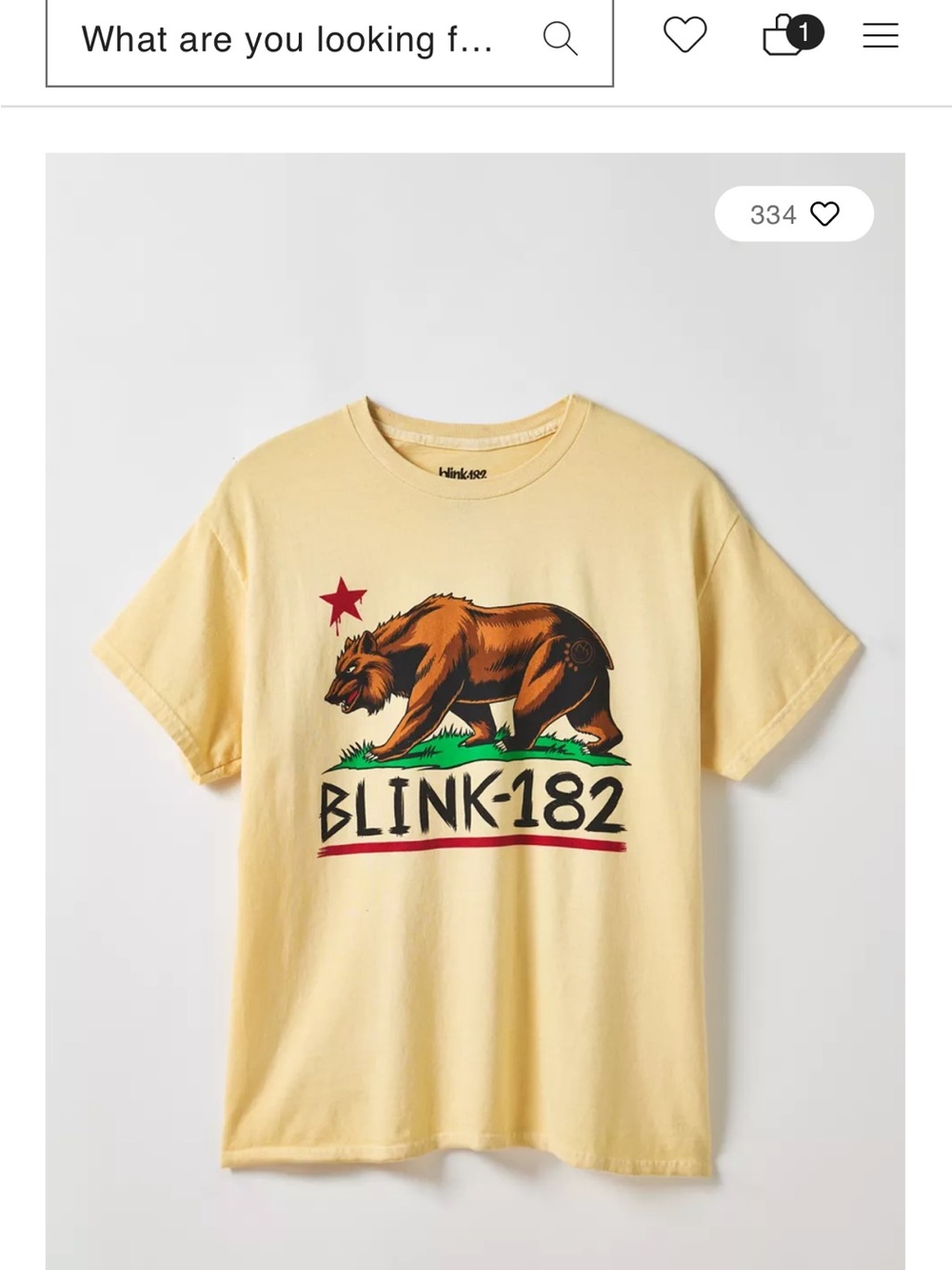Oversized BLINK 182 shirt